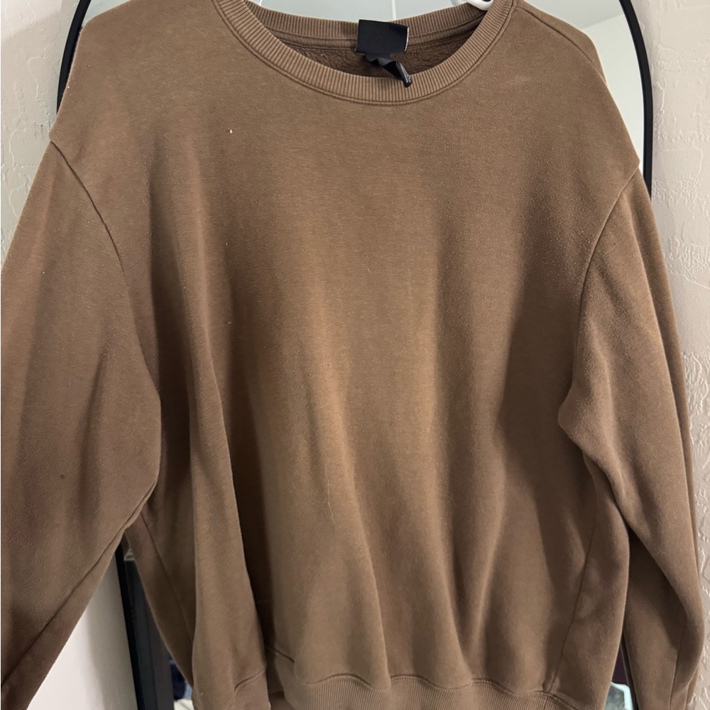 H&M Relaxed Fit Tan Sweatshirt